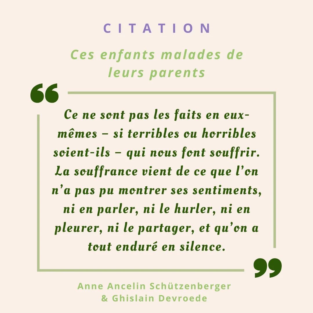 Livre Ces enfants malades de leurs parents - citation (2) - troubles digestifs fonctionnels