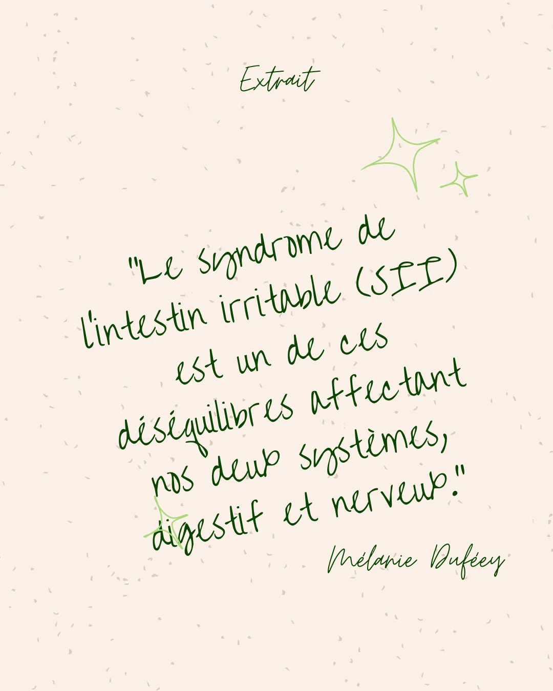 Extrait - Mélanie Duféey