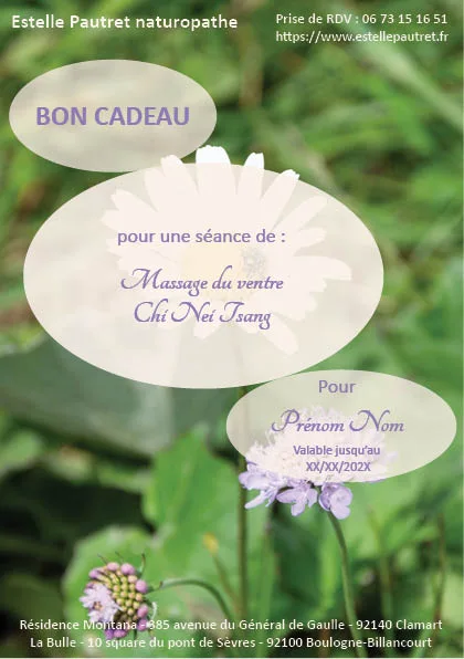 Bon cadeau Estelle Pautret 2026 Bon cadeau Estelle Pautret 2026